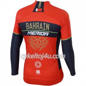 Cykeltrøje 2018 Bahrain-Merida N001 Langærmet
